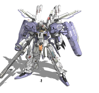 精细机器人机甲模型 高达 (1)